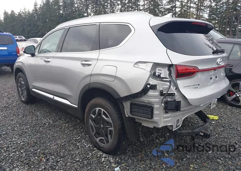 2022 Hyundai Santa Fe Hybrid Blue z USA, uszkodzony, nr VIN KM8S2DA17NU057695